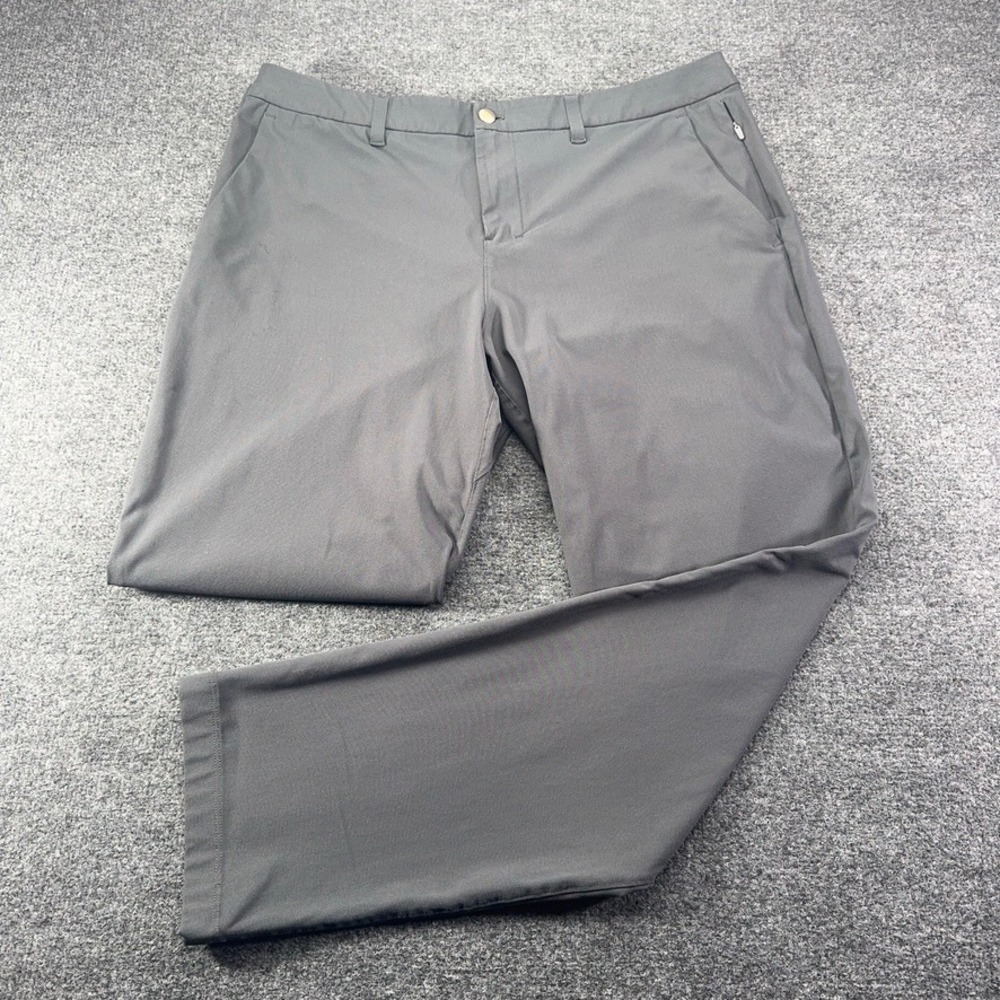 Lululemon Commission Pant Classic Mens 36 Grey Technical Stretch Trousers
